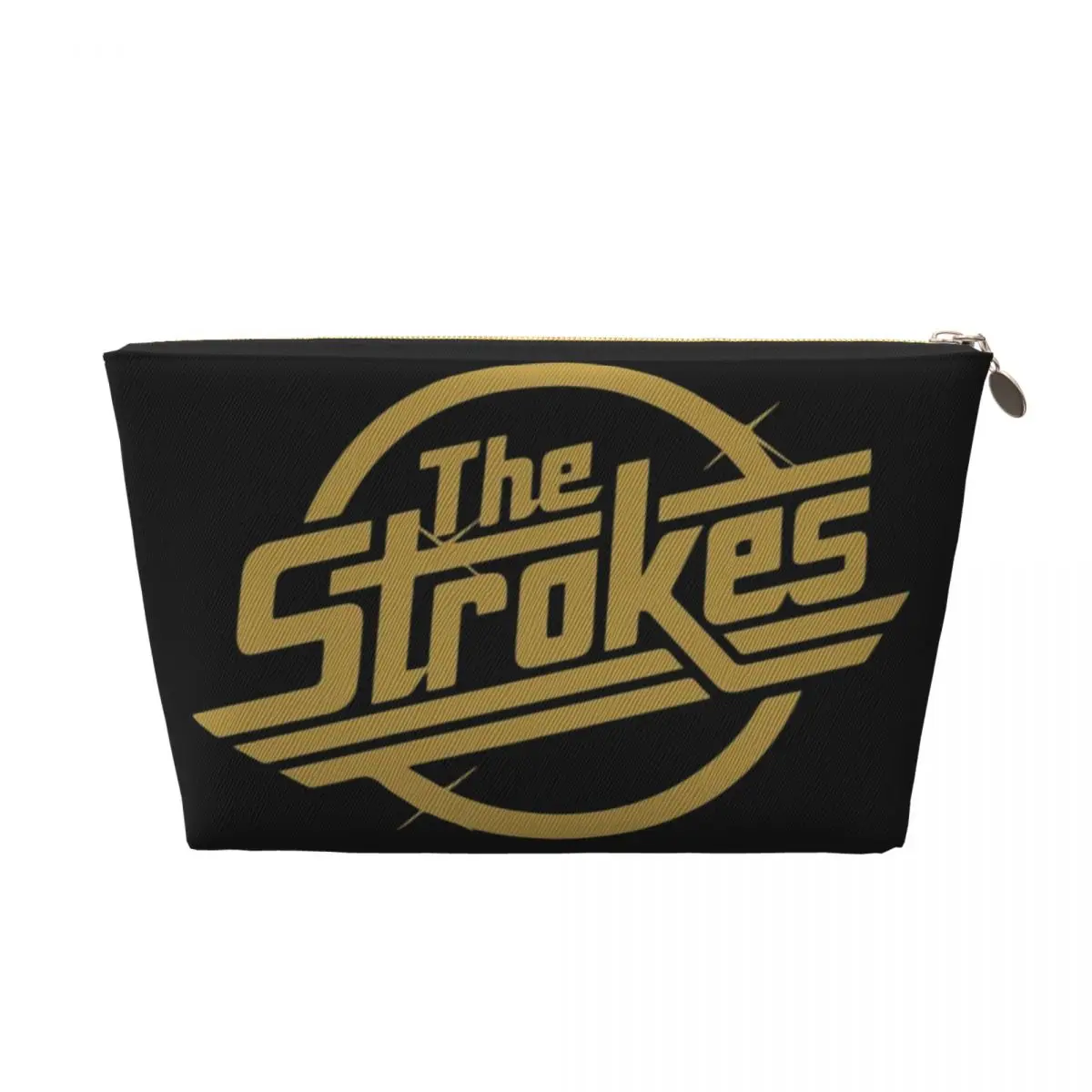 Custom The Strokes Rock Band Logo Travel Cosmetic Bag for Women Toiletry Makeup Organizer Lady Beauty Storage Dopp Kit