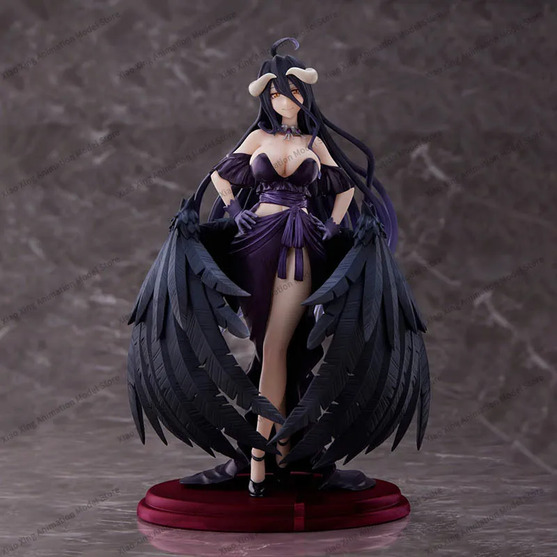 100%Original TAITO AMP Albedo 22CM Anime Figure OVERLORD Black Dress Ver.Boxed Collection Model Toys Ornaments Gifts