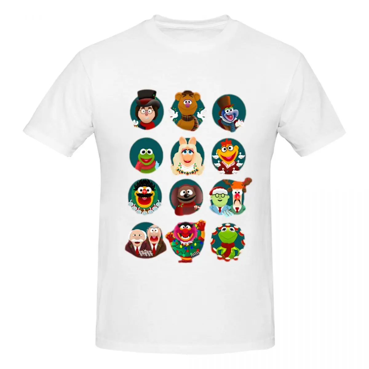 

The Muppets Twelve Days Of Christmas T-Shirt for Men Cotton Plus Size T Shirts Men's Tees Short O-Neck Summer Clothes Tops S-6XL