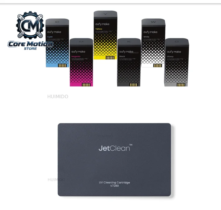 EufyMake Ink and Cleaning Cartridge Kit for UV Printer E1