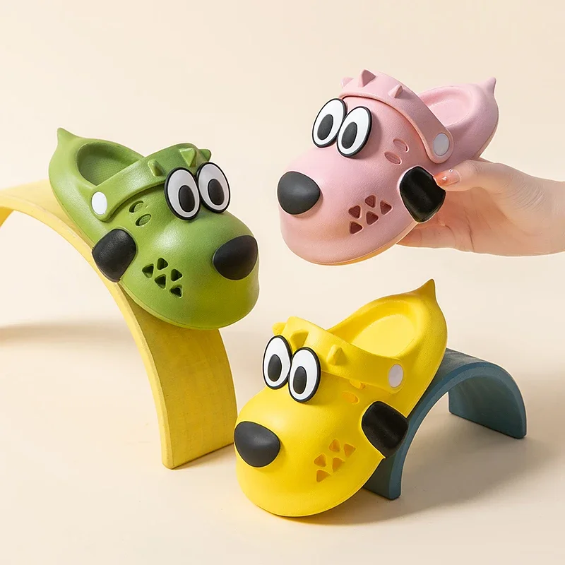 Lucky Dogs kapcie dziecięce letnie slajdy plażowe antypoślizgowe psy Clapper Shoes Cute Cartoon rodzic Sharkie pantofle dziecięce klapki japonki