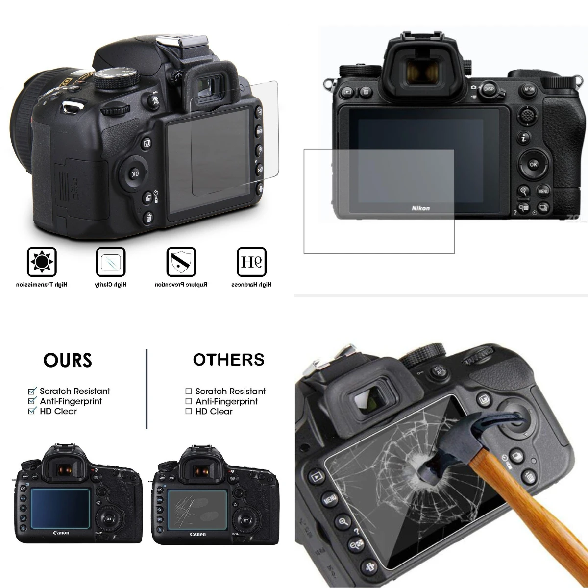 

For Nikon Z9, Z8, Z7, Z6II, Z6, Z5, Zf, Z7ii | Anti-Scratch Film with Cleaning Tools