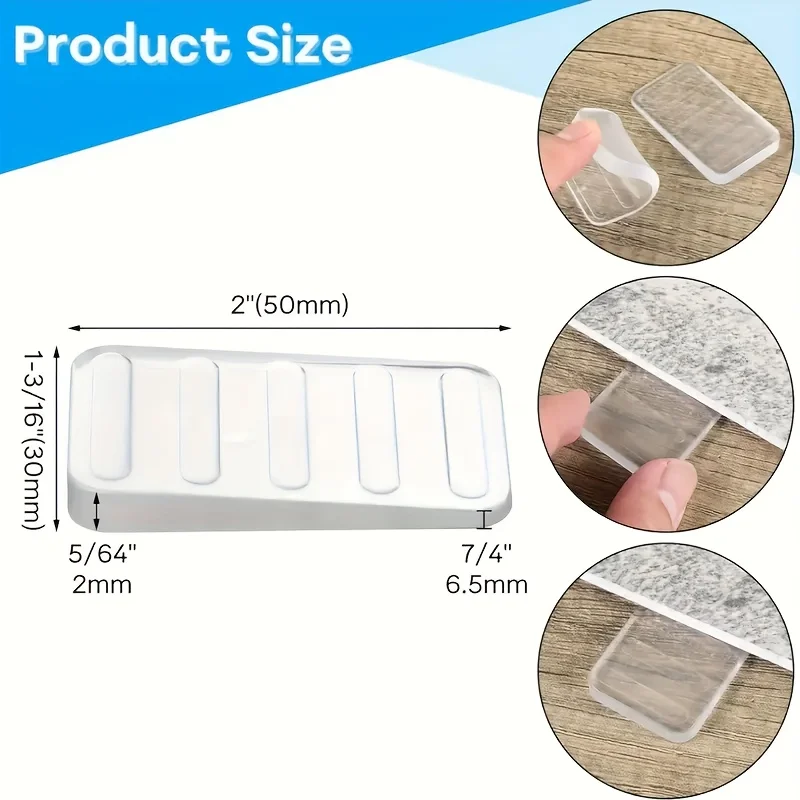 4/8/12pcs Adjustable Table Levelers, Anti Slip Furniture Feet Leveling Pads for Table Chair Cabinet Sofa, Sturdy Table Leg Level