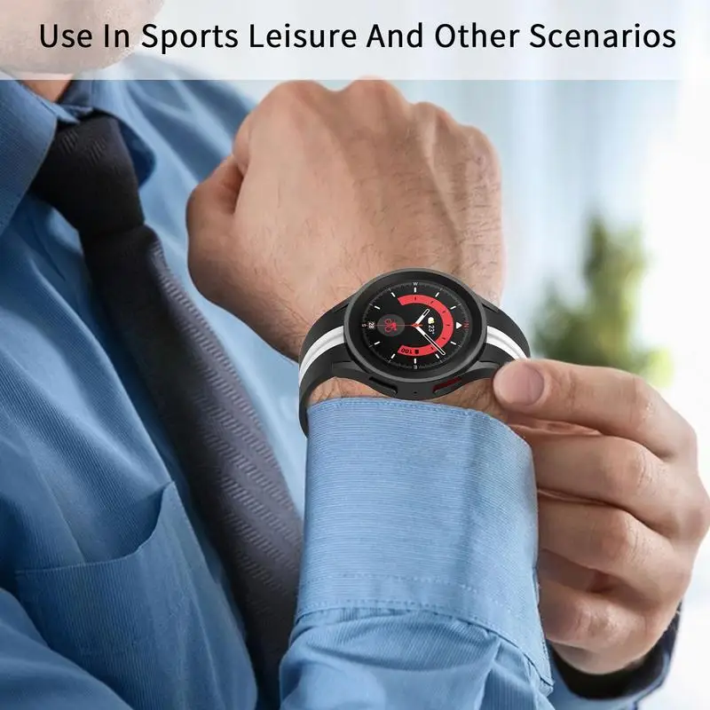 Horlogebandje Forsamsung Watch 5pro 20Mm Armband Tweekleurige Horlogebanden Met Magnetische Gesp Siliconen Horlogeband Vervanging