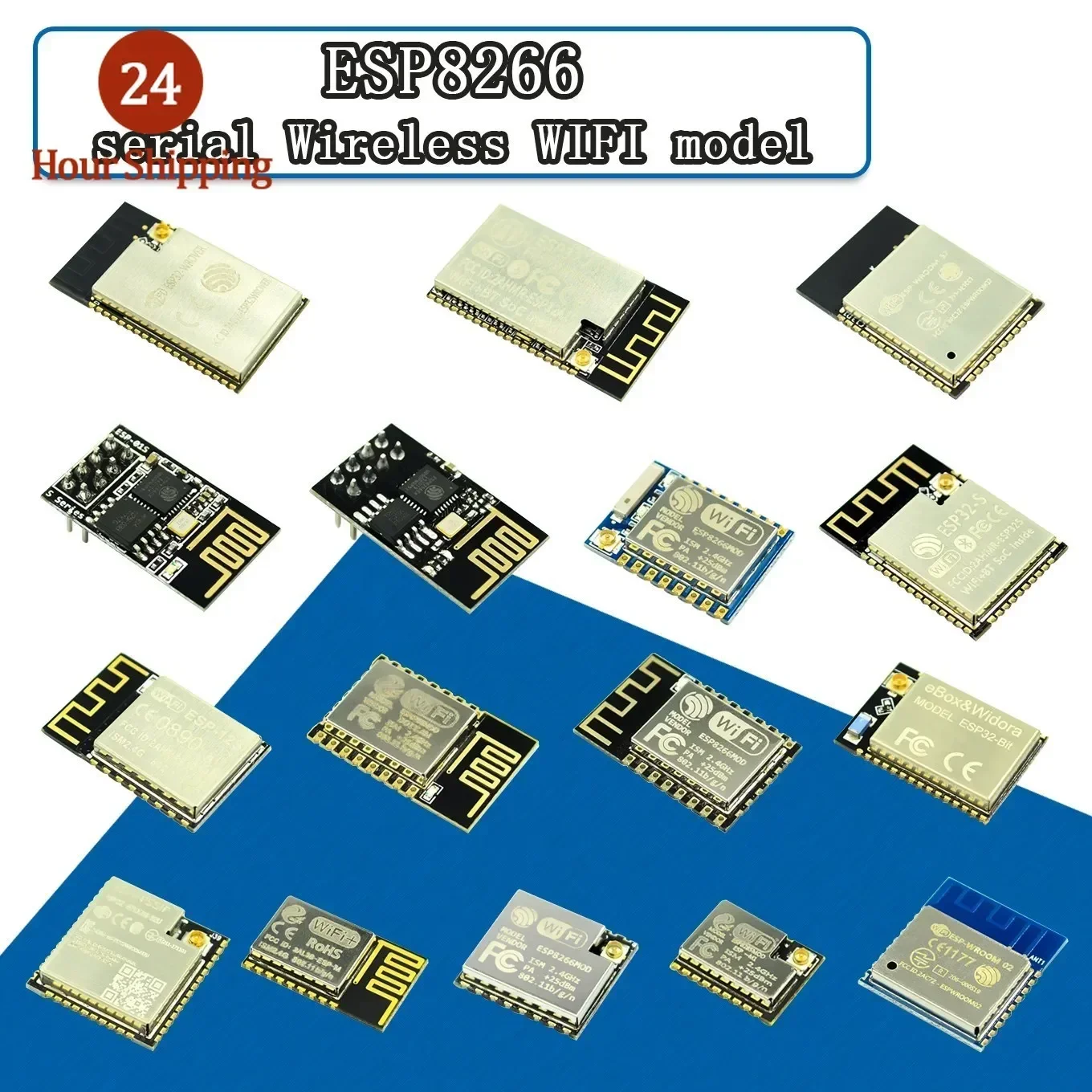 ESP8266 serial WIFI model ESP-12 12E 12F 12S 07 07S 01 01S M1 M2  ESP32-S WROVER WROOM-32U 02 A1S  Authenticity Guaranteed ESP12