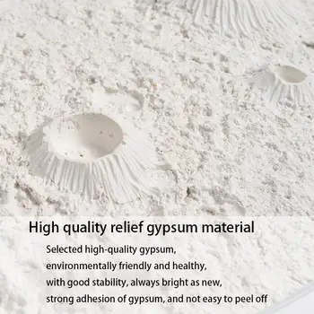 月亮石膏燈吸頂燈臥室客廳過道背景牆入口藝術牆燈 8 最佳銷售 石膏燈 - №5