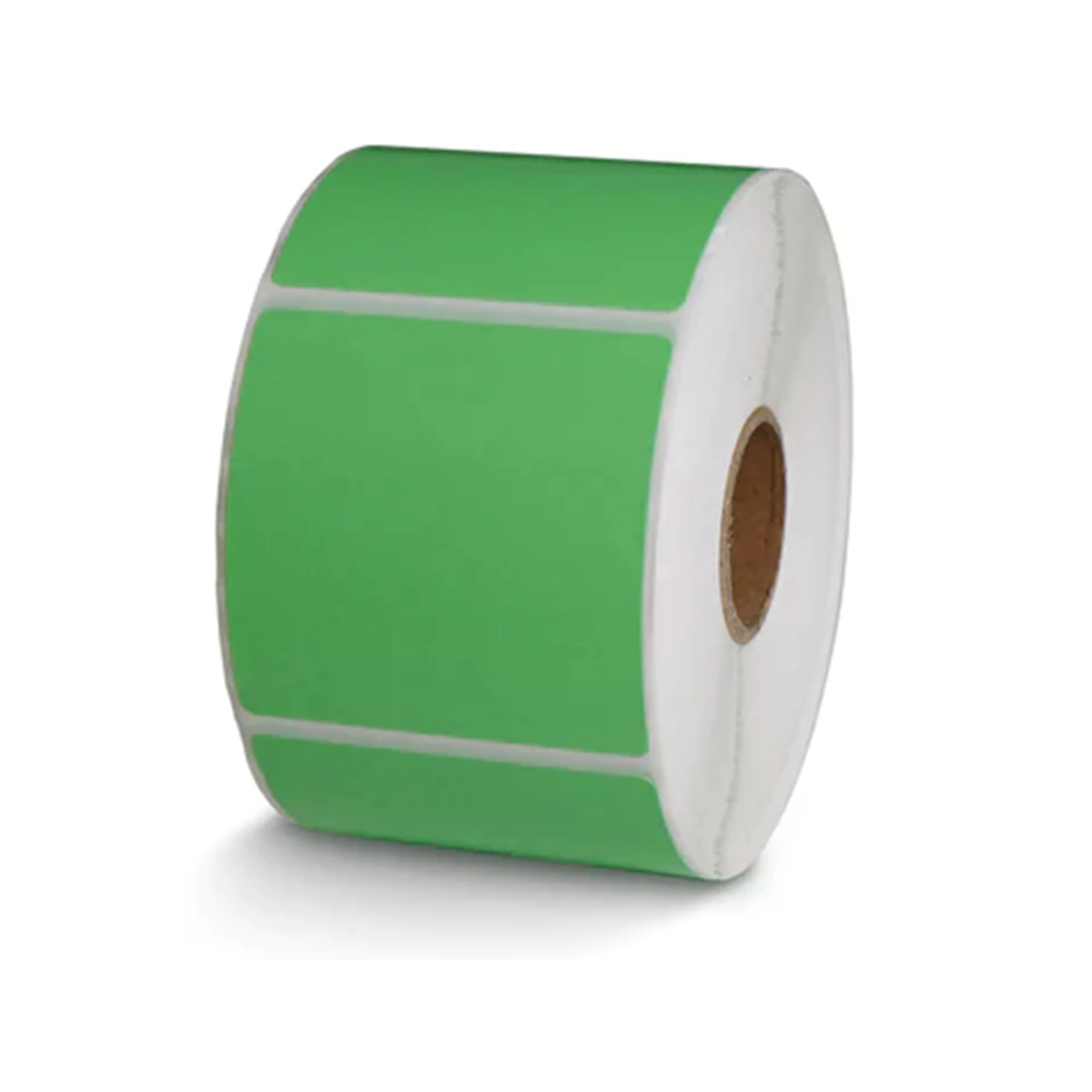 Custom square Labels 51 X 51mm Thermal Color Paper Labels 2x2 Inch 750 labels per roll Permanent Adhesive 25mm Core
