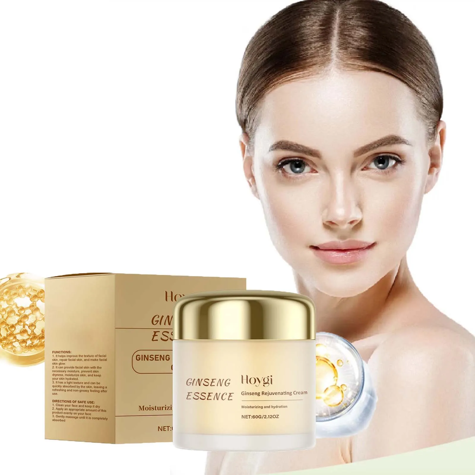 Ginseng Moisturizing Cream Nourishing Smoothing Moisturizing Facial Skin Lifting Tightening Brightening Rejuvenating Cream