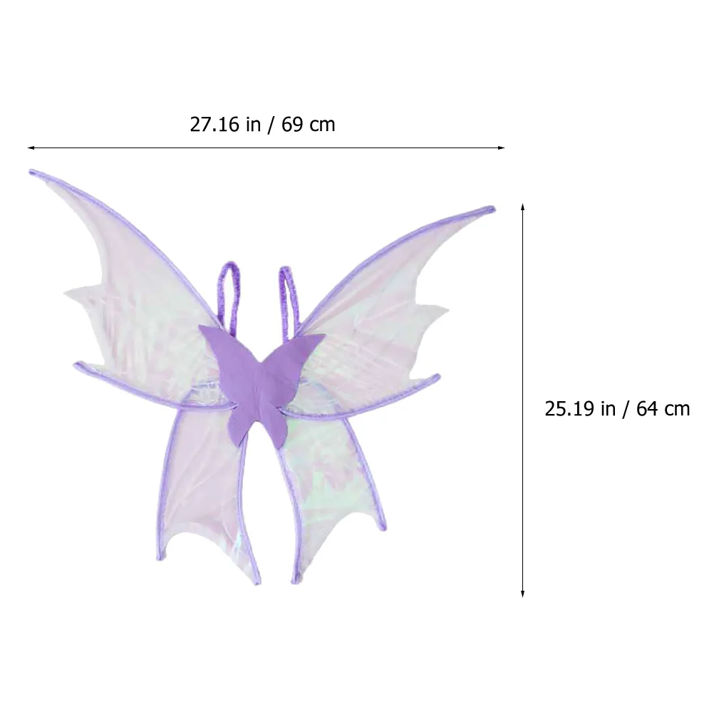 

Крыло феи, фиолетовый элегантный костюм, реквизит, крыло для Хэллоуина, дня рождения, товары для косплея