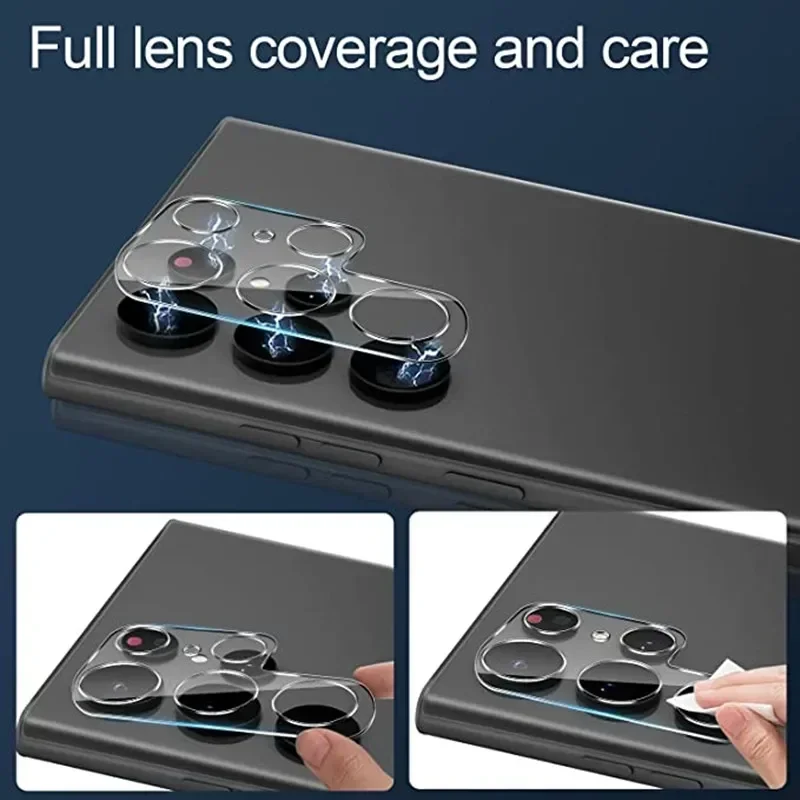 Camera Lens Protector para Samsung, Protetores de Tela, Vidro, S22, S21, S20 Ultra, S10, S9, S8 Plus, FE, Nota 20, 10, 9, 8, S10E