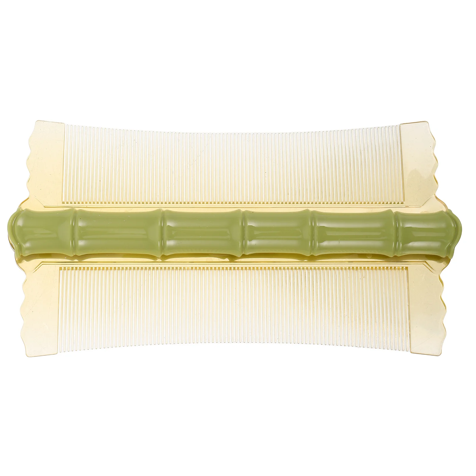 

Double Sided Hair Comb Fine Tooth Dandruff and Flea Removal Plastic Comb for Dogs Cats Easy Grip Grooming Tool