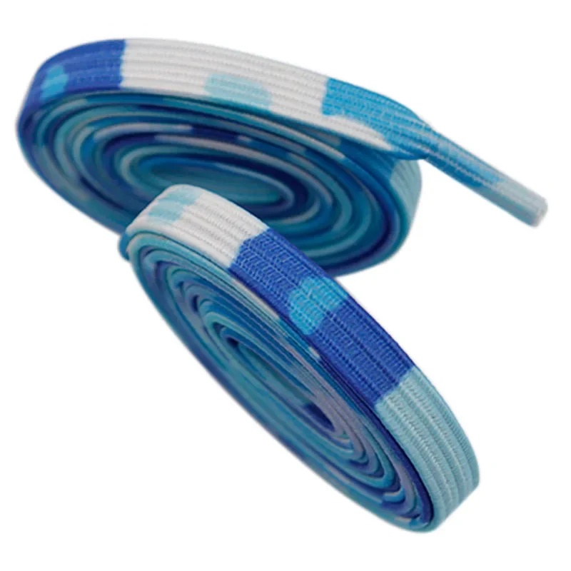 Coolstring 6MM Flat Blue With Elastic Poly Rubber Ropes Inner Durable Strapping Tool Hoodie Drawcord Pajamas Pant Waist Lacet