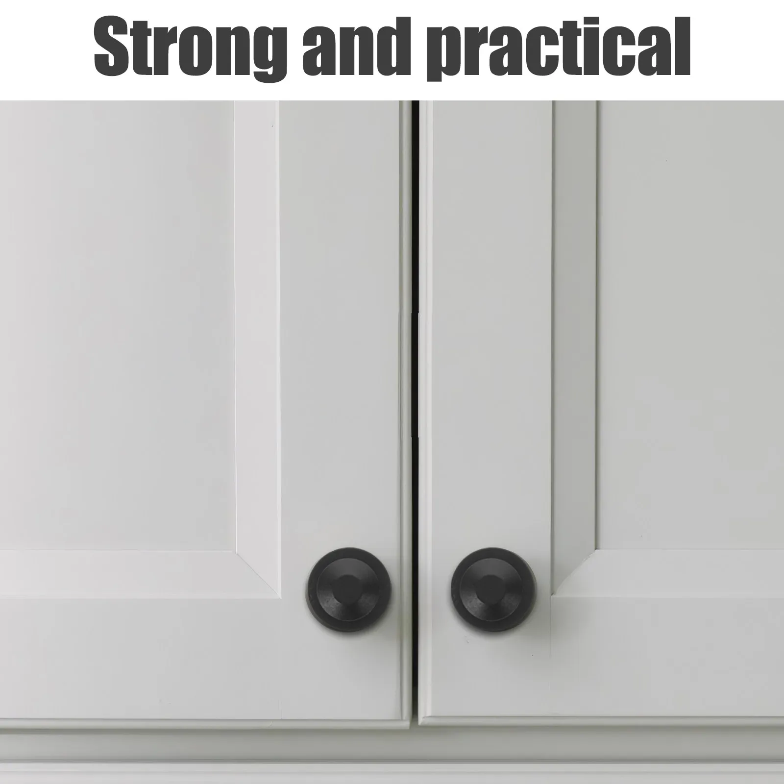 8Pcs Round French Door Knobs Self Adhesive No Punching Dummy Door Handles for Kitchen Cabinets Pantry Closet Glass Doors