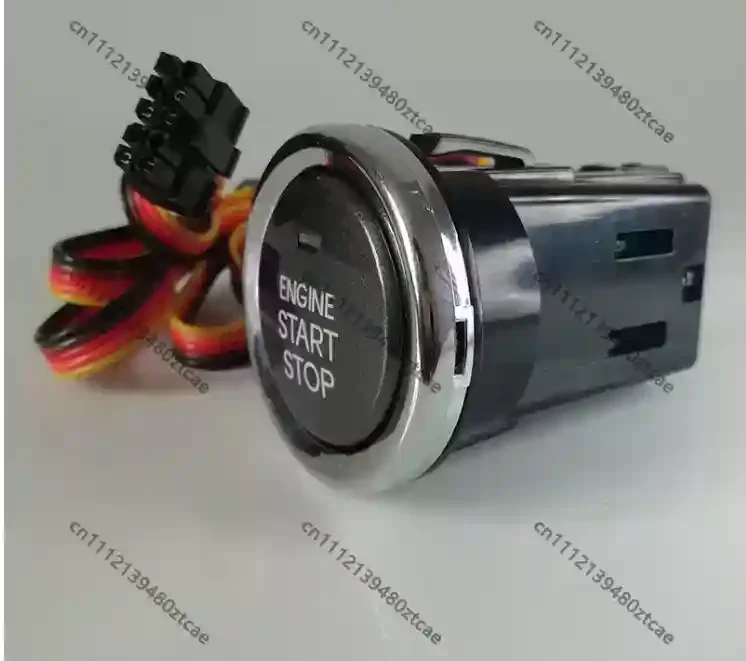 One Button Start Switch Long Push Button Double Row 5 Wires Adjustable Wiring Ignition Switch For Automotive