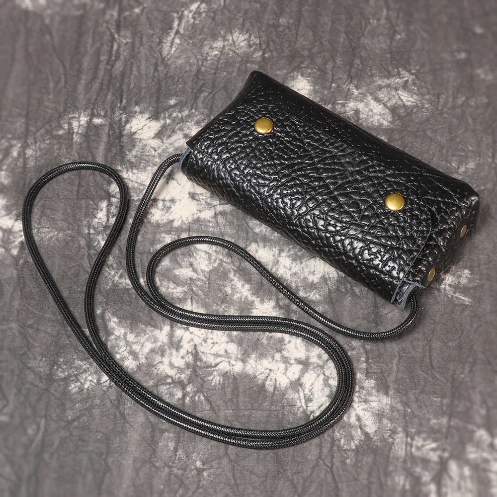 LUOKIR Neue Stil Echtes Leder frauen Tasche 3D Geschnitzte Handwerk Schulter Tasche Top Schicht Rindsleder Casual Umhängetasche Telefon Tasche – Detail 4
