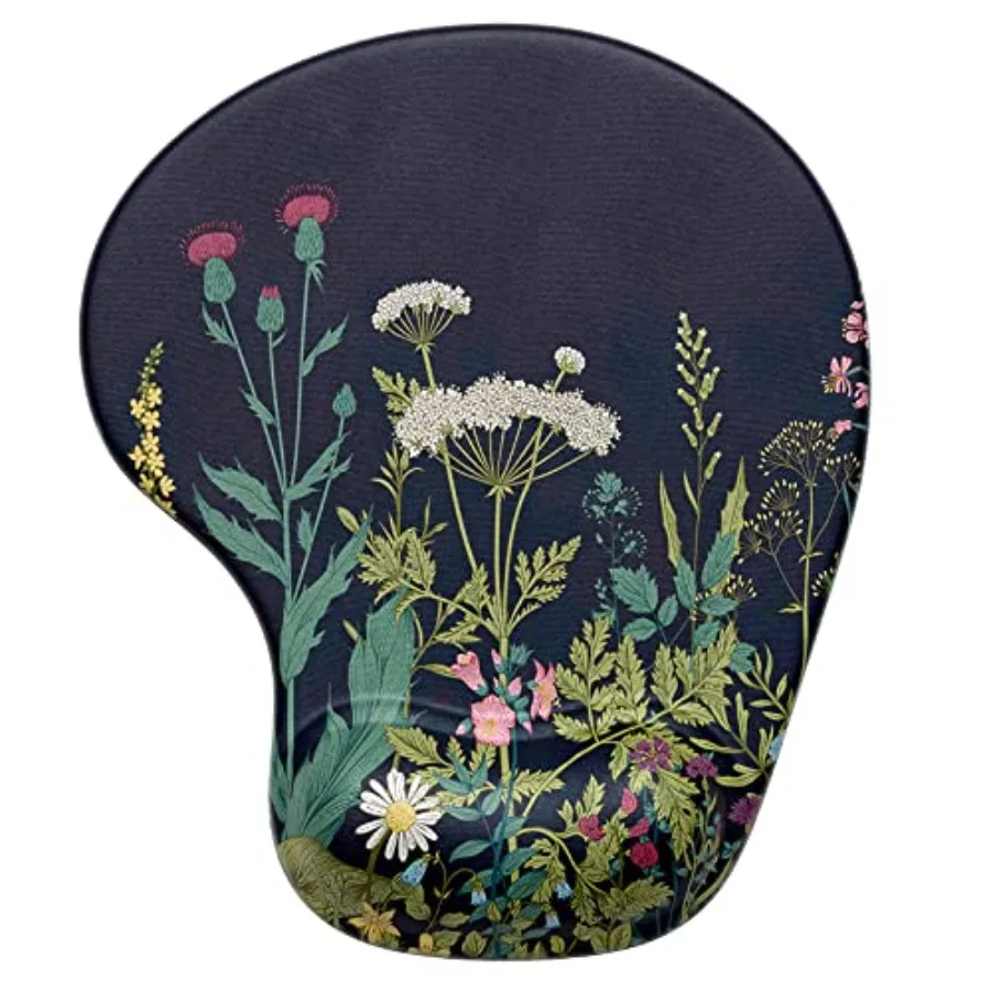 

Ergonomic Mouse Pad with Wrist Rest Support, Gel Mouse Pads with Non-Slip PU Base, Pain Relief Memory Foam Computer Mat, Cute O
