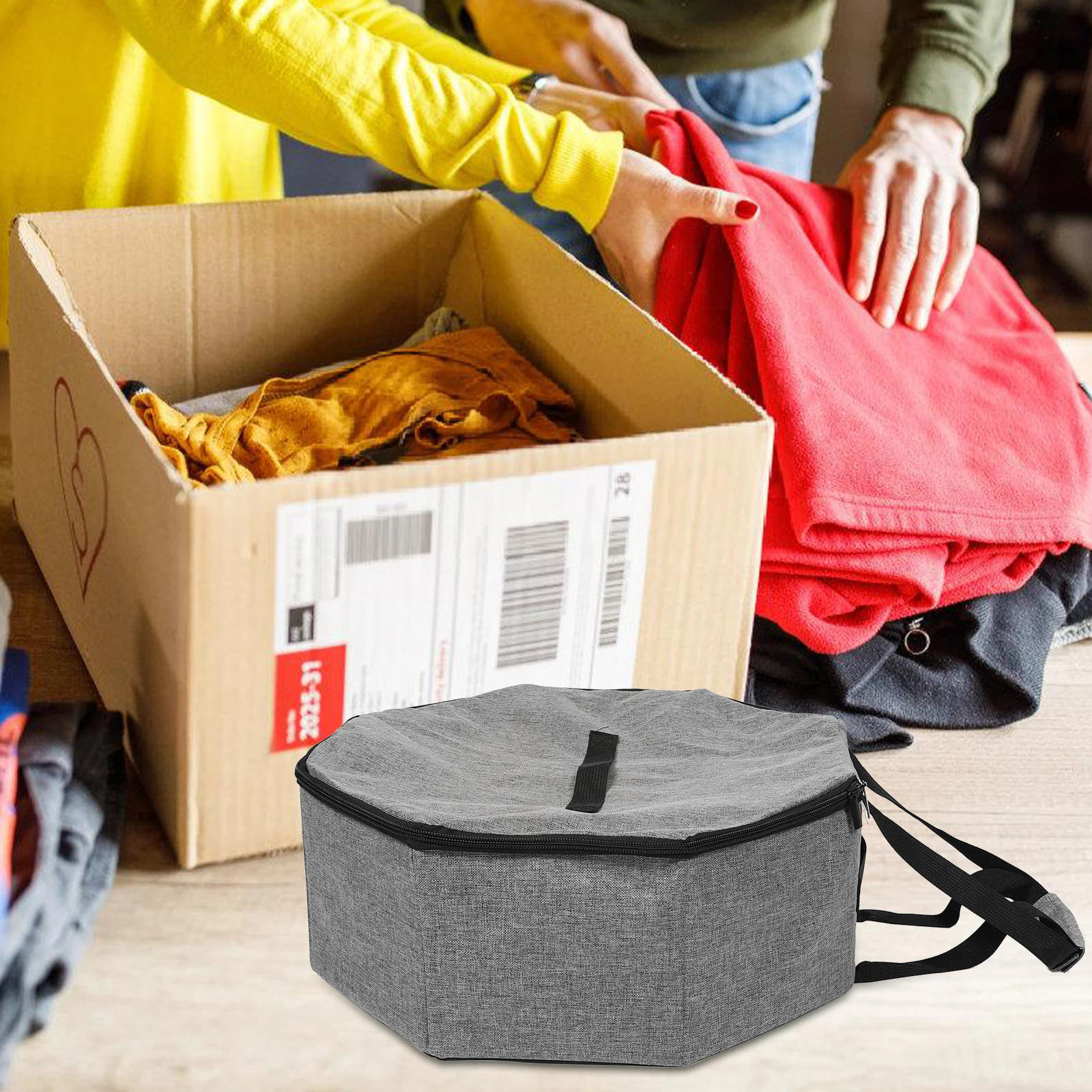 

Hats for Men Storage Bag Carrier Travel Bags Big and Purses Dark Grey Container Miss