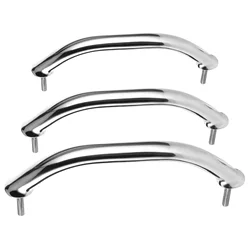 Marine Boat Handle Door Grab Bar Handrail Oval Stainless Steel Rail Grip for Hatch Deck