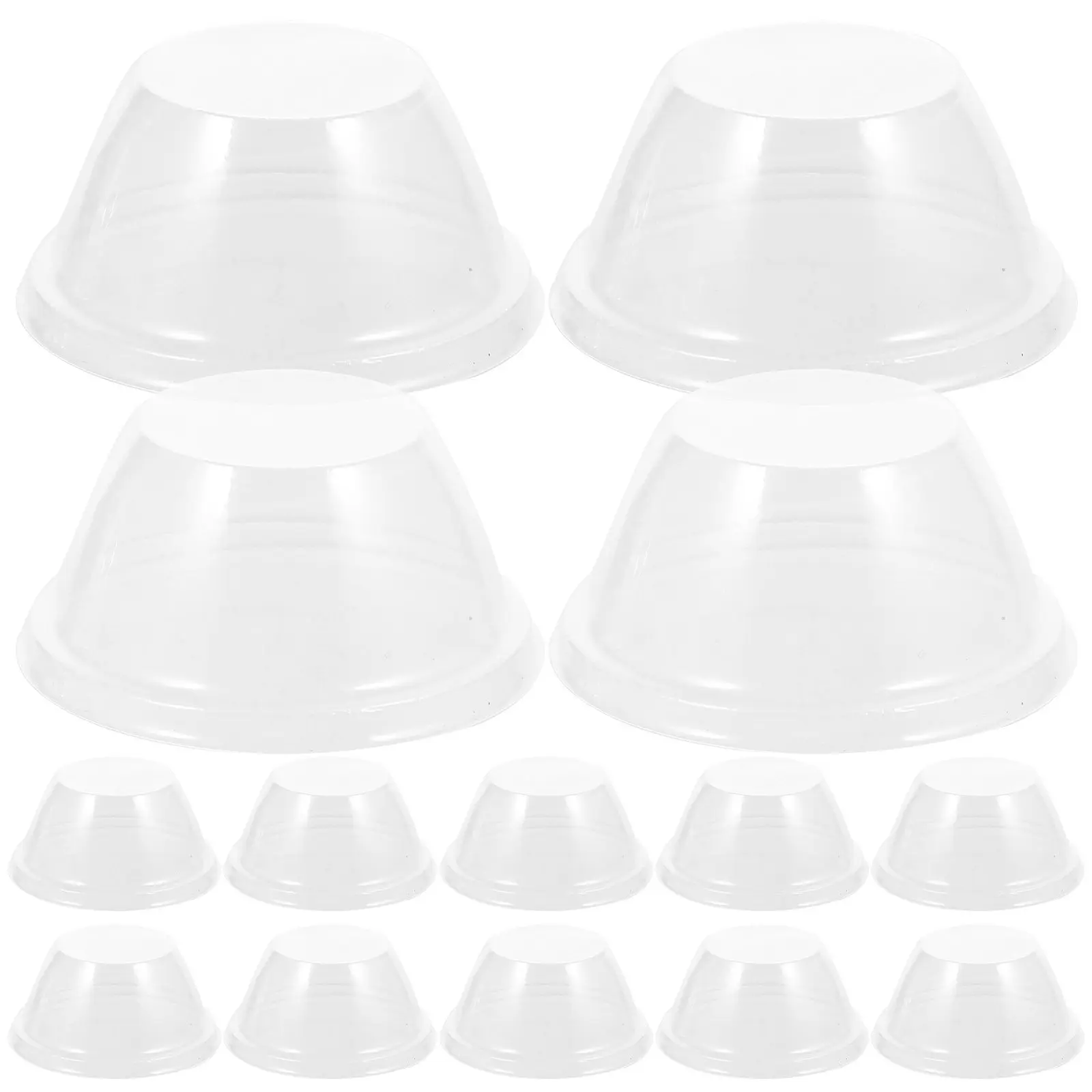 100Pcs Transparent Plastic Plant Nursery Cover Dome for Cold Weather Frost Protection Humidity Retention Grow Domes Greenhouse