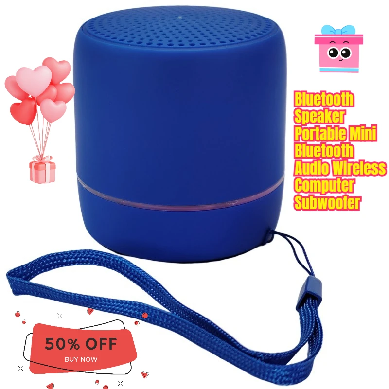 

Bluetooth Speaker Portable Mini Bluetooth Audio Wireless Computer Subwoofer with Colorful Breathing Light Speaker