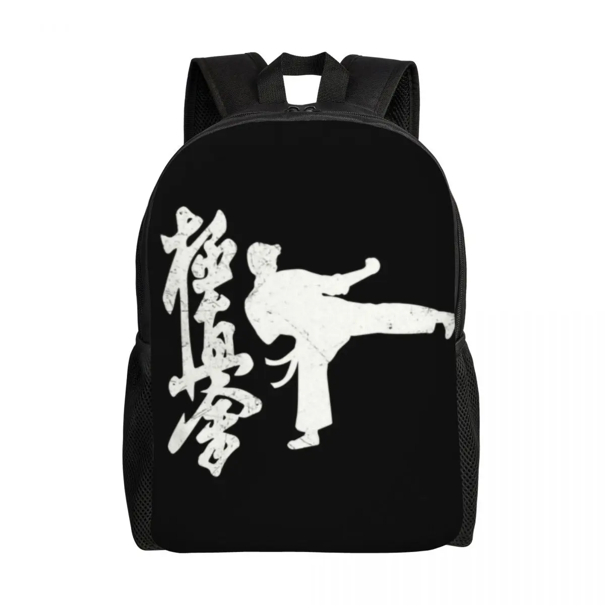 

Martial Arts Kyokushin Karate Backpack for Women Waterproof College School Fighter Bag Print Bookbags Large Capacity Backpack