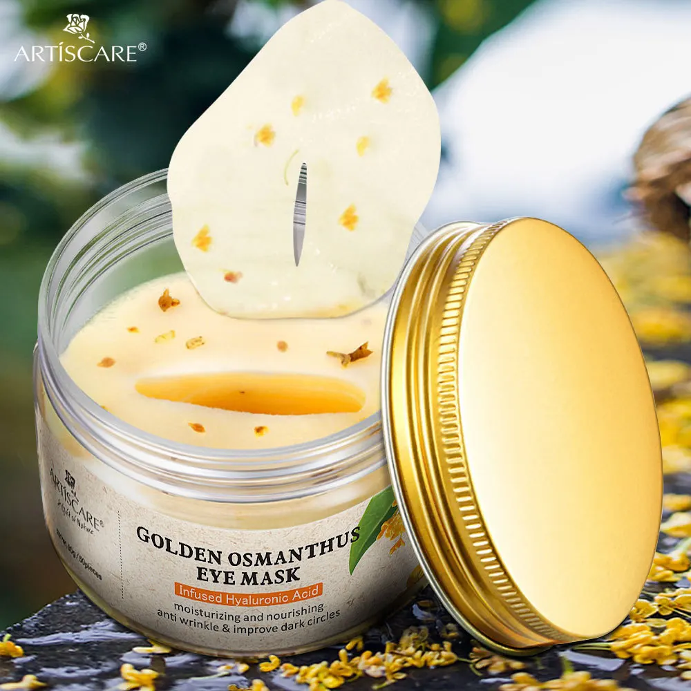 ARTISCARE Golden Osmanthus Fragrans Eye Mask Eye Patches Moisturizing Repair Under the Eyes Removal Dark Circles Lifting Firming