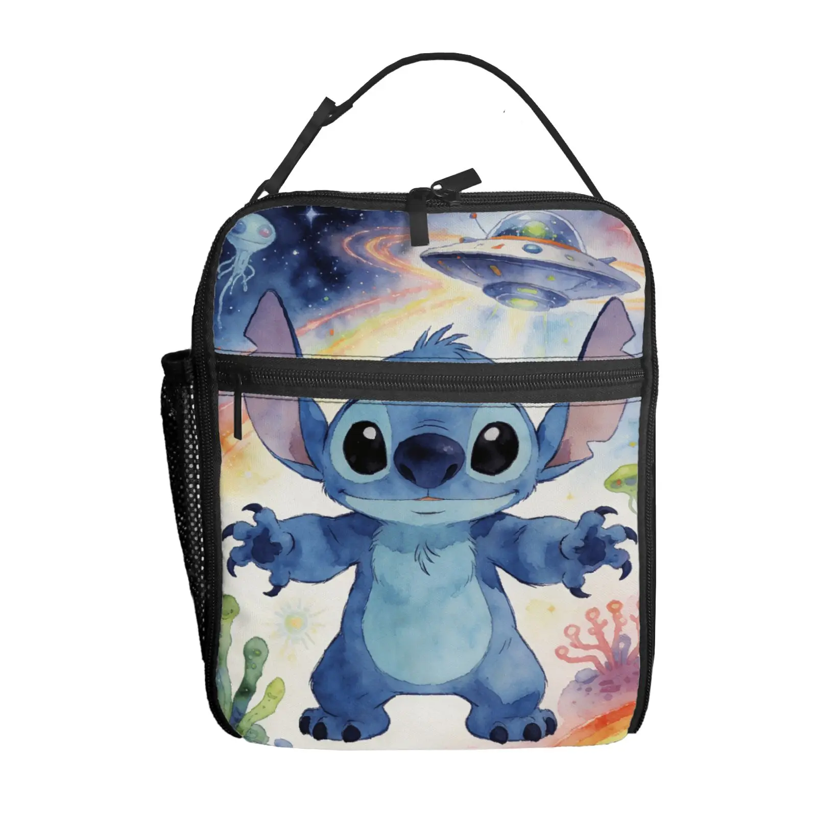 

Сумка-ланчбокс Stitch, 1 шт., высококачественная, милая, повседневная, для вечеринок, пикников, школы, подарок для ежедневного использования