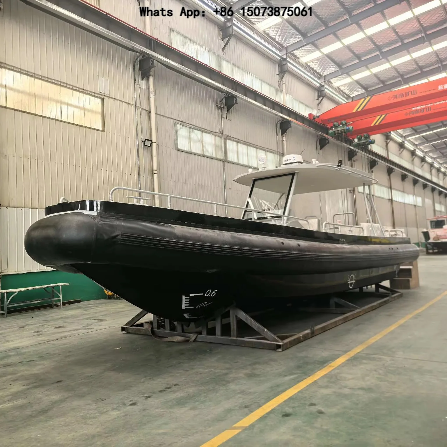 Gospel 10.5m 35ft Aluminum Center Console Rib Inflatable Sailing Yacht with Outboard Engine 6 Person Capacity for Sale