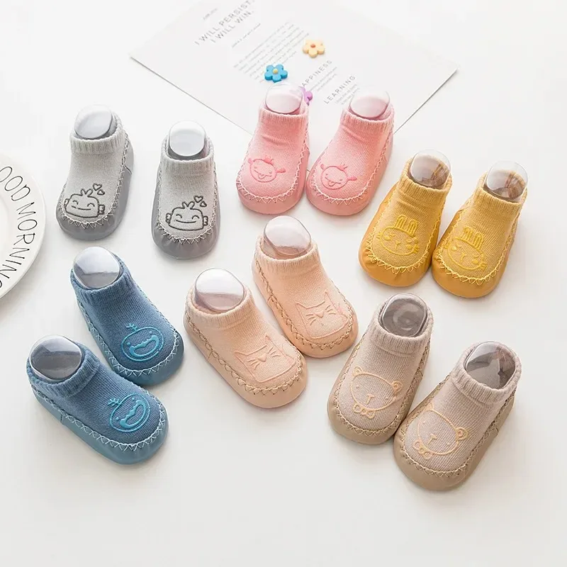 

Spring Autumn Toddler Baby First Shoes Girls Boys 0-18M Non Slip Socks Shoes Lightweight Slip-on Sneakers Floor Anti-slip Shoes