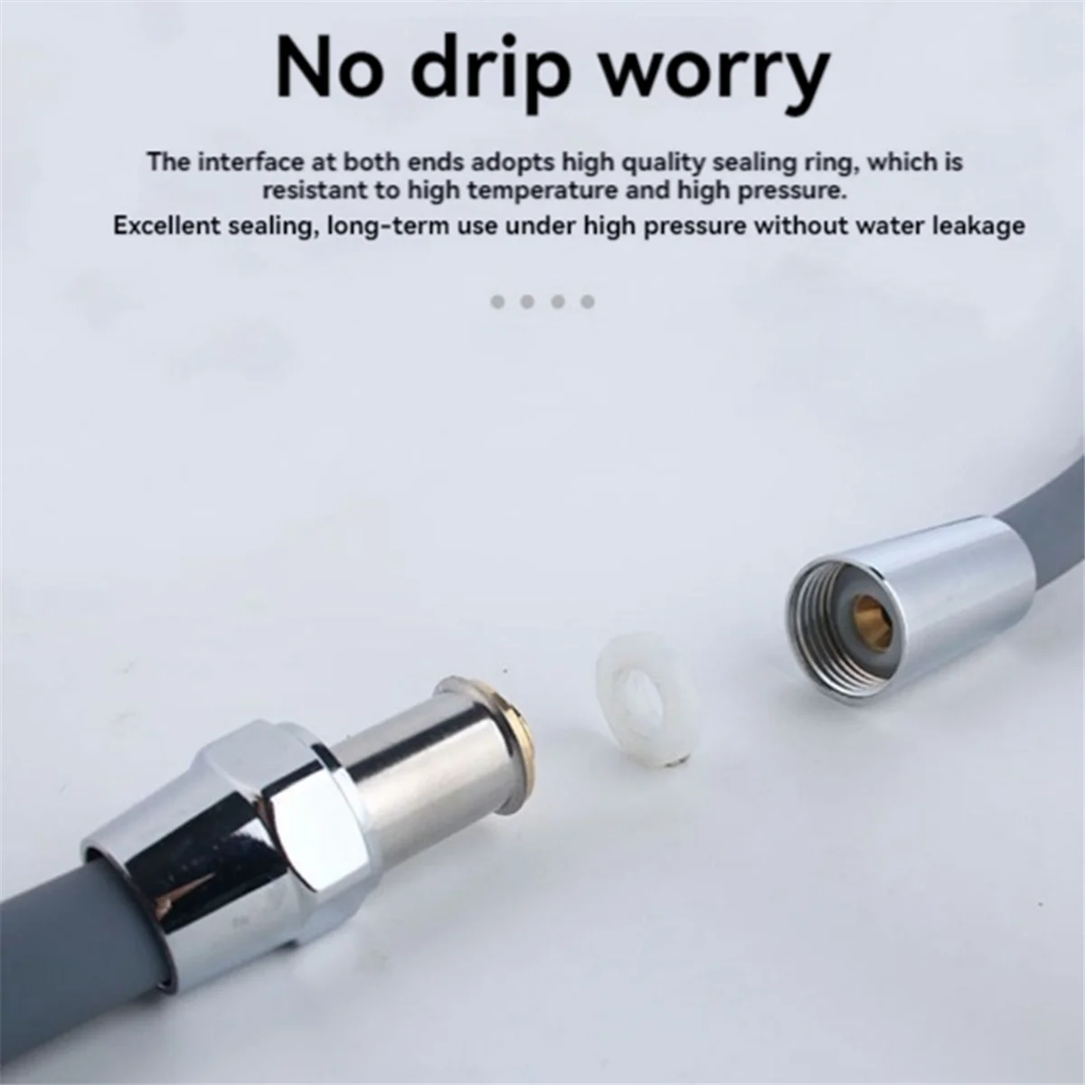 Silikonowy elastyczny wąż prysznicowy Przedłużenie zapobiegające nawijaniu Rura wysokociśnieniowa Rura prysznicowa Akcesoria łazienkowe