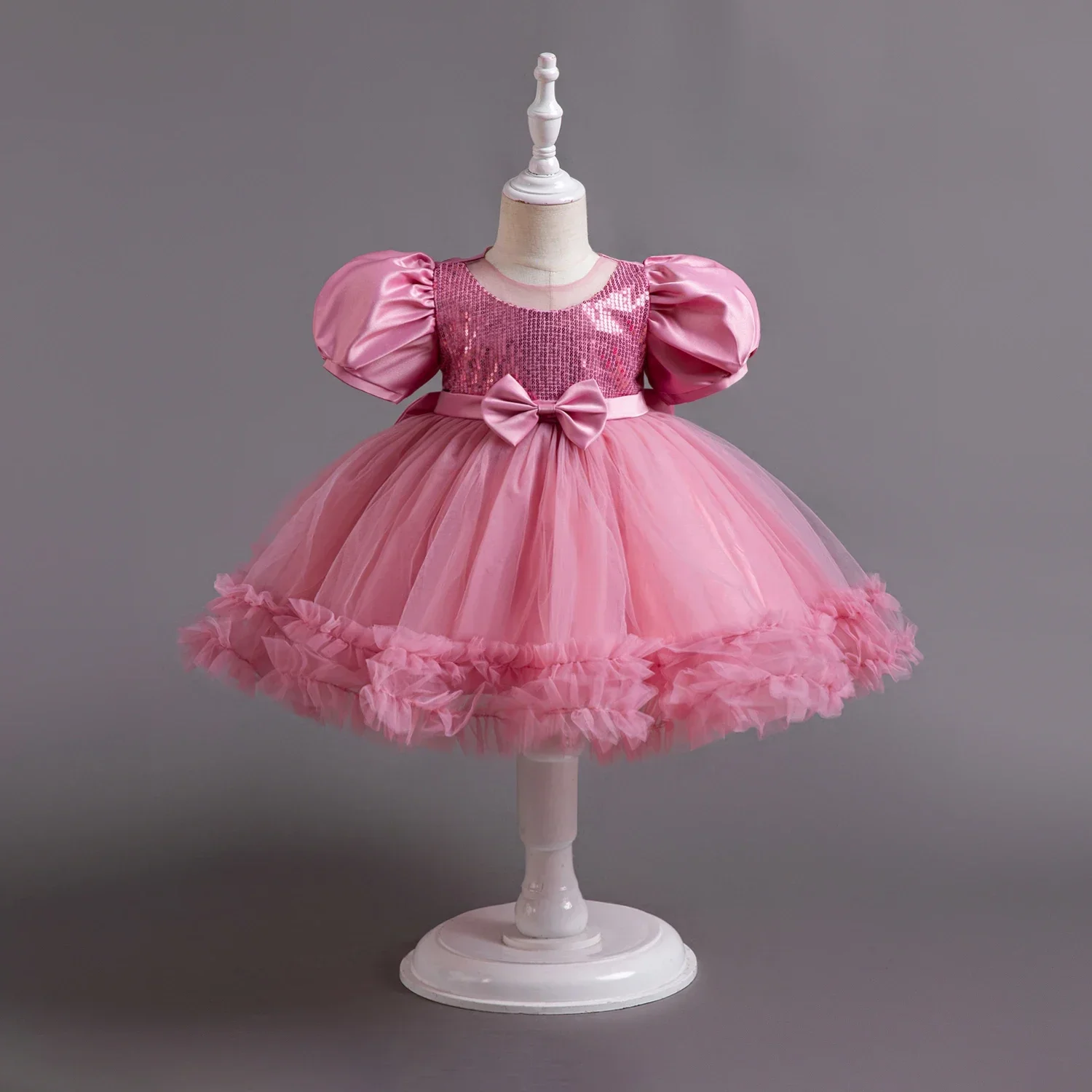 Toddler Baby Baptism Dresses First Birthday Dress For 0-5 Years Baby Girl Clothing Princess Party Dress Christening Gown