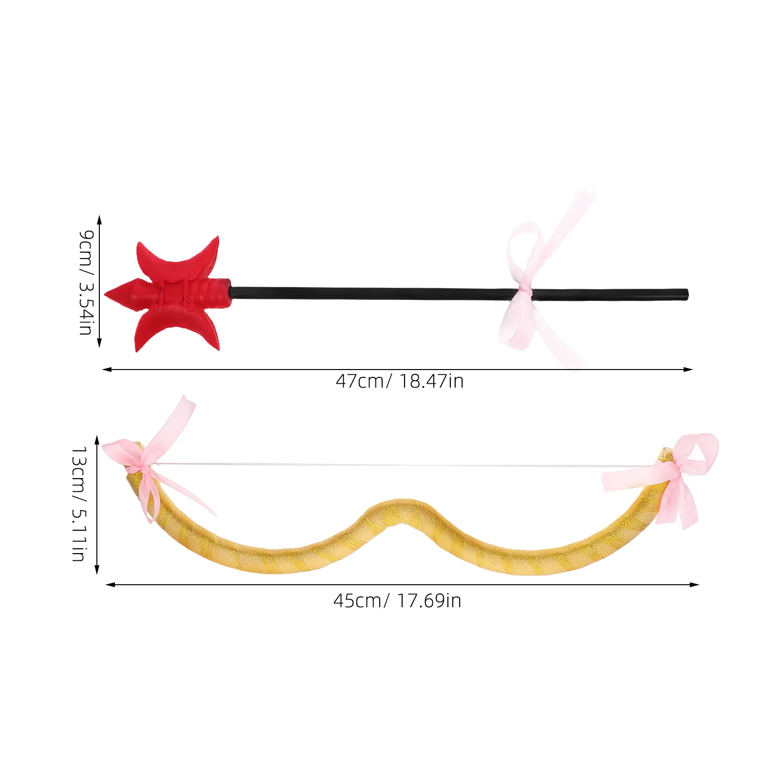 Leuke Cupido kostuumaccessoireset Valentijn Party Decor Bow Arrow Kit Lichtgewicht fotorekwisieten voor dames en kinderen