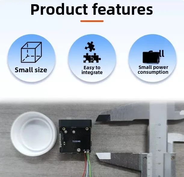 Distance Measurement Module Resistant to Strong Light TOF Distance Sensor TTL Serial Port Secondary Development