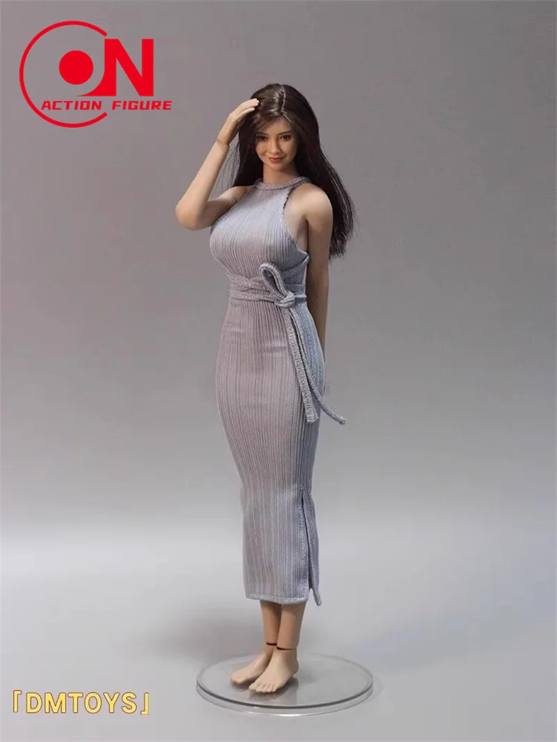 DMTOYS 1/6 Schaal Strapless Hip Avond Lange Jurk Kleding Model Fit 12-inch Vrouwelijke Soldaat Action Figure Body pop