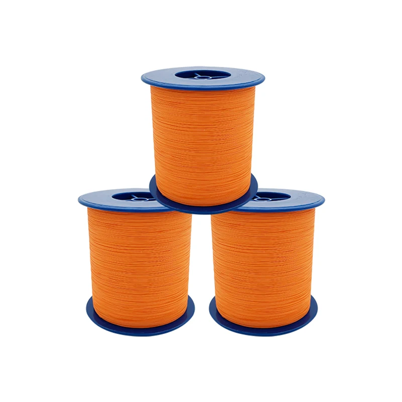 VOOFENG-hilo reflectante naranja para tejer, tejido de doble cara para ropa, correas, zapatos, Material reflectante, 0,5mm x 4000m, RS-11RT