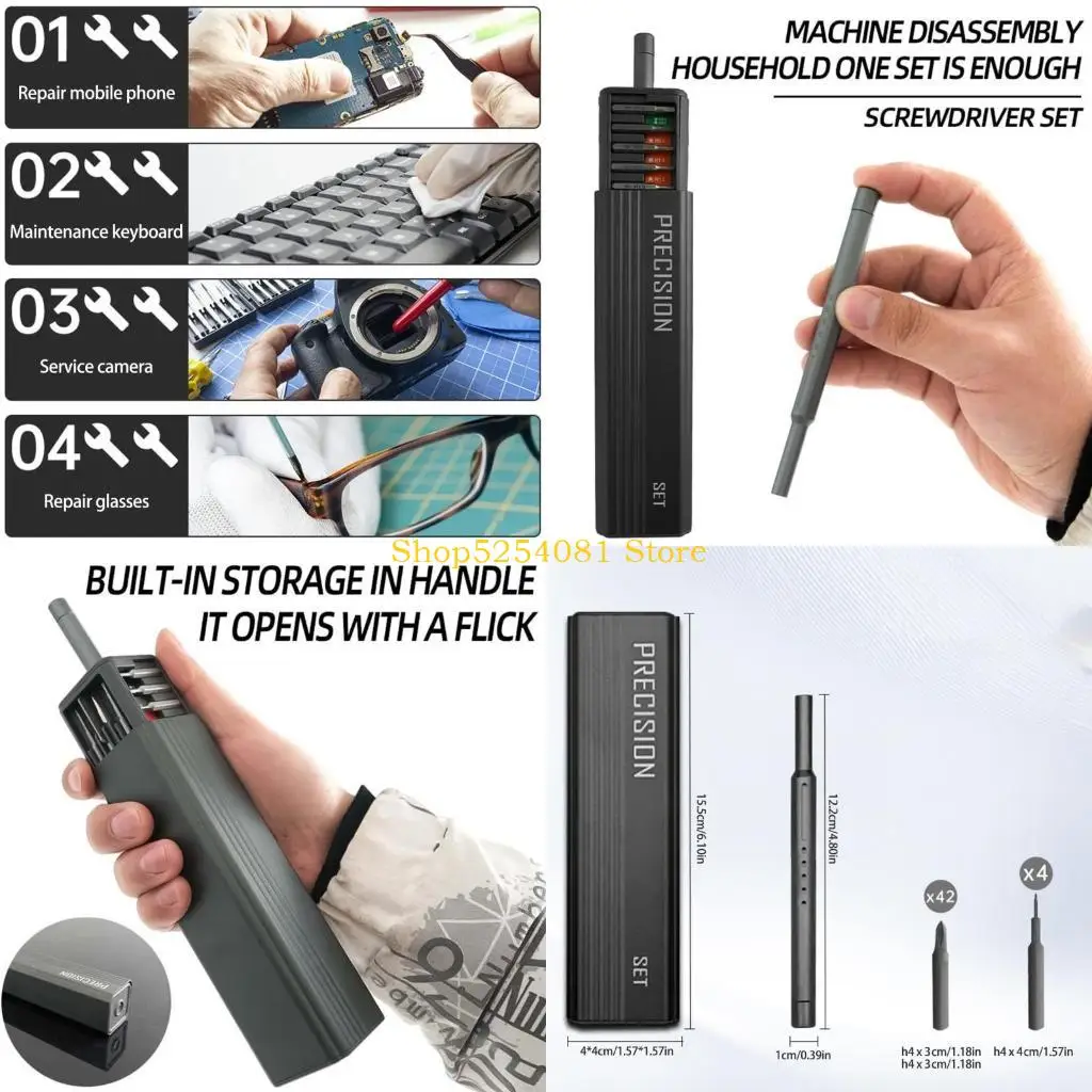 

AXYC 49 Piece Precisions Screwdriver Set with Case Mini Bits Repair Tool