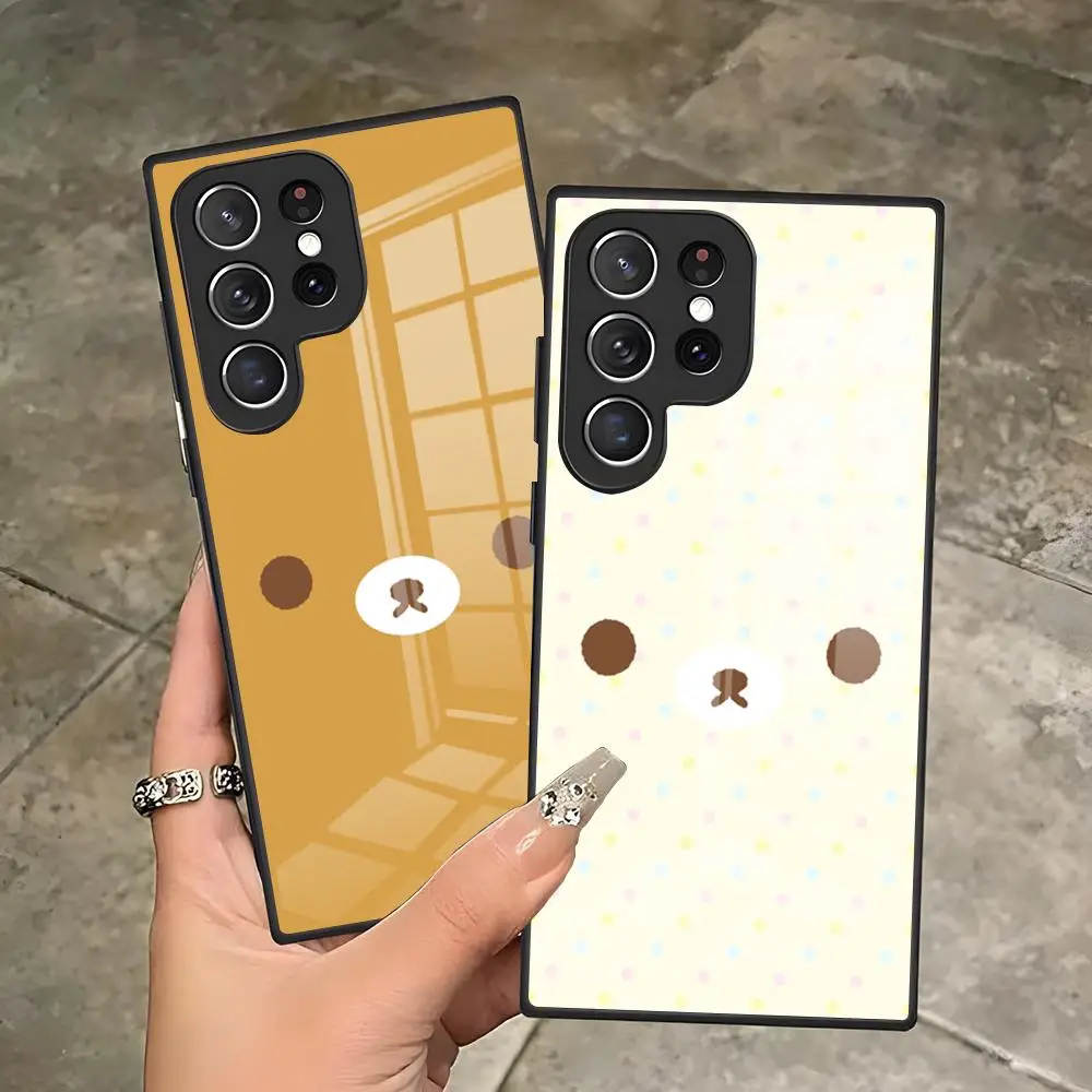 Kawaii R-RilakkumaES Phone Case For Samsung S26 S25 Edge S24 S23 S22 Ultra Plus Fe A57 A37 A17 A27 5G Glass Cover
