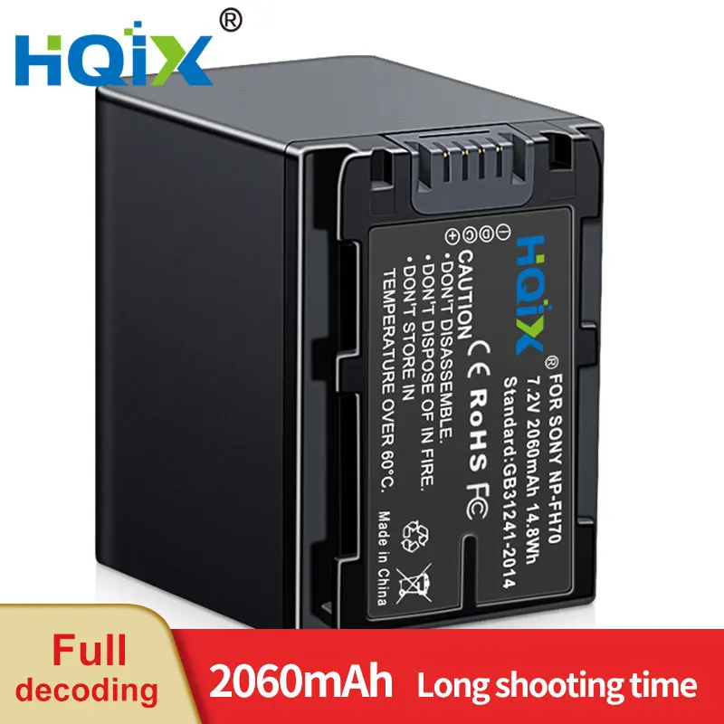 HQIX for Sony DCR-DVD308 DVD508 DVD608 DVD103 DVD108 DVD202 DVD610 DVD650 DVD708 DVD710 808 Camera NP-FH70 Dual Charger Battery