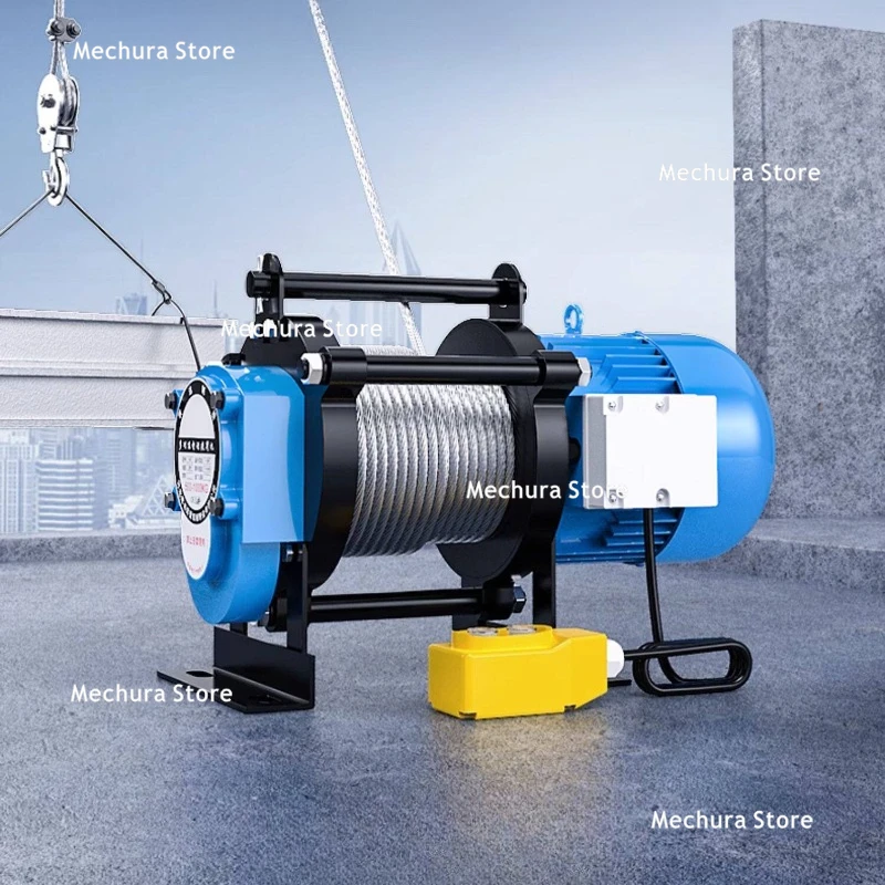 

1T 2T Electric Hoist Winch 220V/380V Portable Lifting Machine Small Construction Crane Home Use with Remote Control JT40