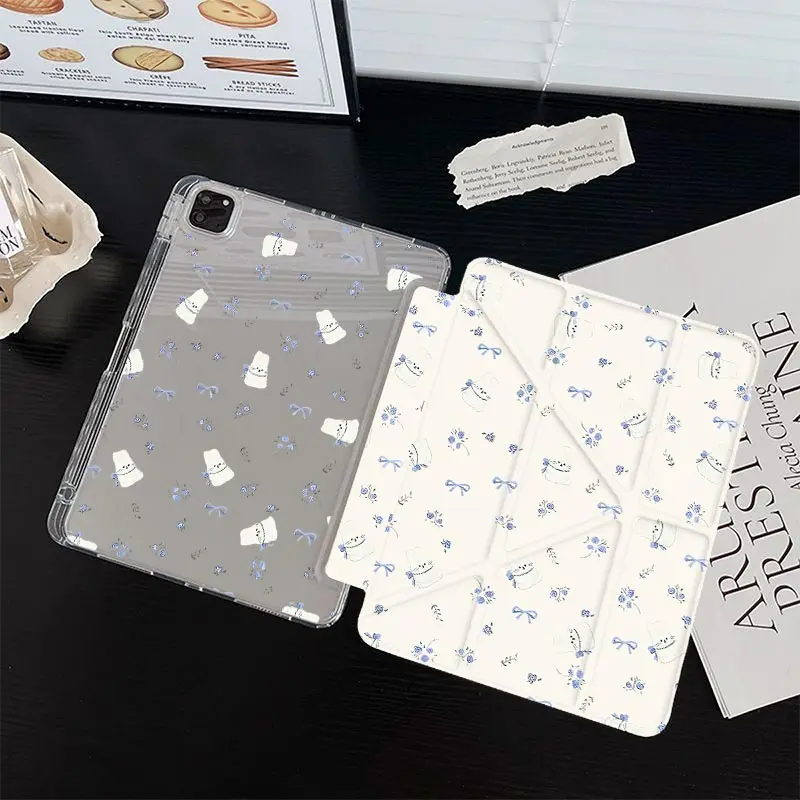 Y-Shape 3 Fold Protective Case For iPad10.2 7/8/9th 4/5 10.9 iPad A16 2025 11th Air11/13 IPad Mini6 8.3 air3 10.5 Pro 11 2020