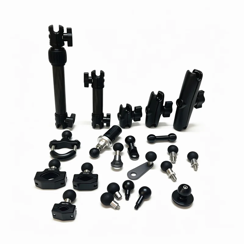 20mm Ball Head Mount Adapter Holder Handlebar Clamp Phone Ball Head Adapter Aluminum Ball Base Socket Arm Mount