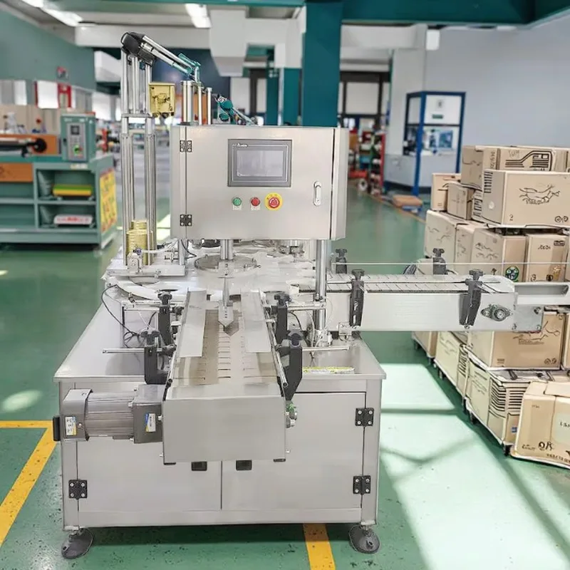 Source Factory Double Headed Servo High-Speed Sealing Machine for Can Packaging in Food & Beverage Chemical Industries BH-CGF55