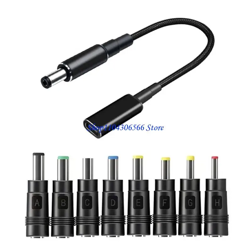 02DD Efficient PD100W Rapid Charging Cable For Notebook With Assorted Connector Set