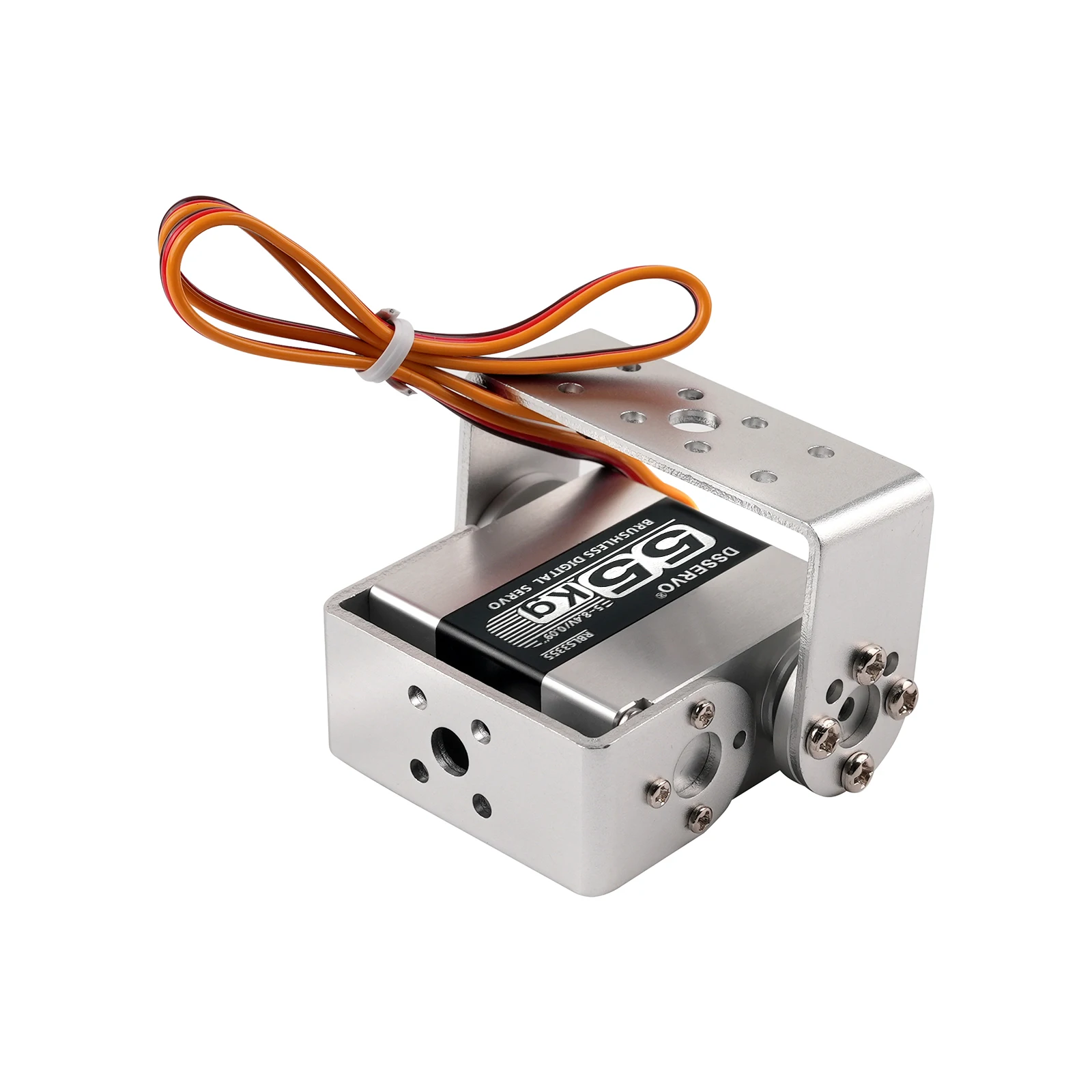 RBLS3355 Dual Axis 5-8.4V Brushless Motor Digital Servo 55KG Large Torque IP67 Waterproof Servos 0.09sec for RC Car Robot Arm view 6