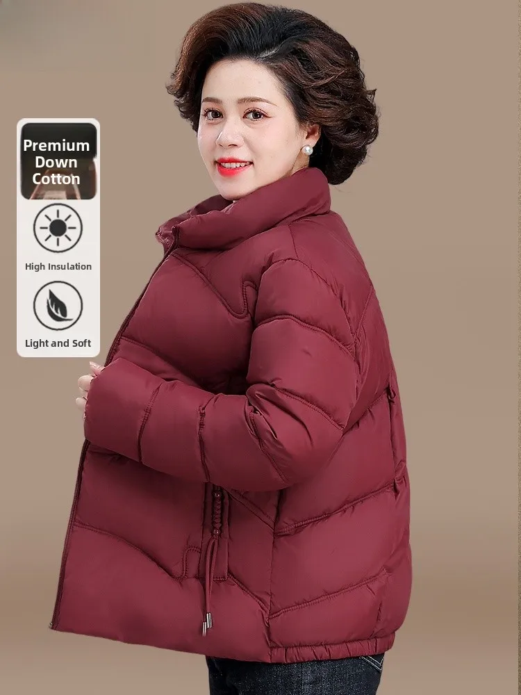 

Модная легкая хлопковая куртка-жакет для женщин, утепленная, теплая зимняя верхняя одежда свободного кроя, кардиган из полиэстера