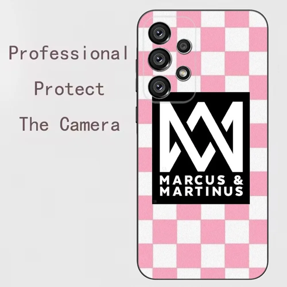 Marcus-S And M-Martinus Phone Case For Samsung Galaxy A91,A80,A73,A72 ,A71,A53A52,A32 ,A31A22,A21s,A20,Black Cover