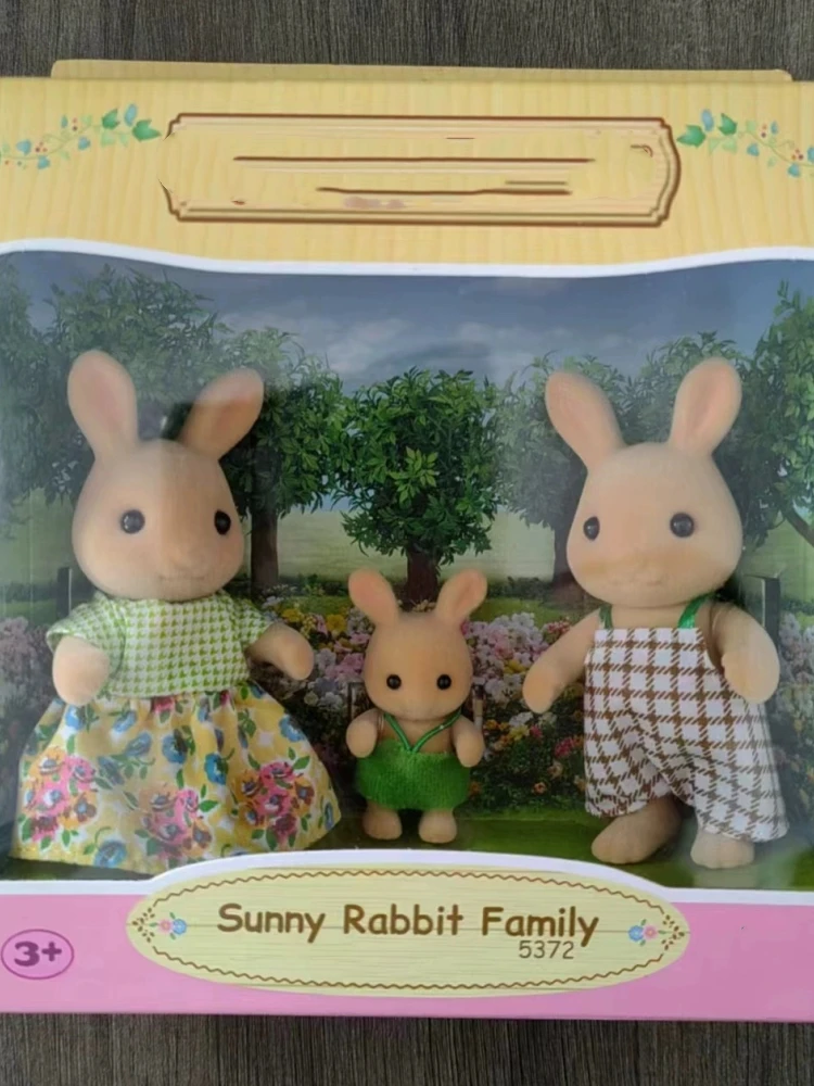 Genuine Forest Families Baby Anime Xiangyang Rabbit Family Sunny Rabbit Family Cute Doll Doll Girl Birthday Gift Plush