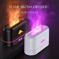 Ultrasonic Aroma Diffuser Music Speacker Essential Oil Diffuser 3 Color Led Lights Air Humidifier Flame Spary Scent Diffuser