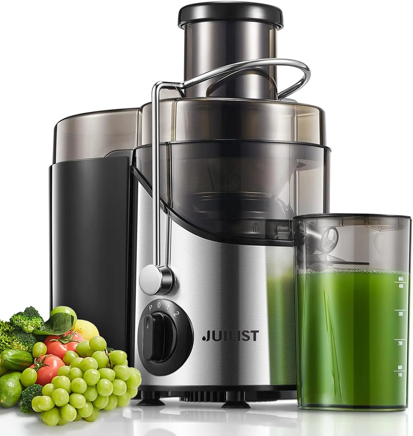 

3" Wide Mouth Juicer Extractor Max Power 800W, for Vegetable and Fruit with 3-Speed Setting, 400W Motor, Easy to Clean