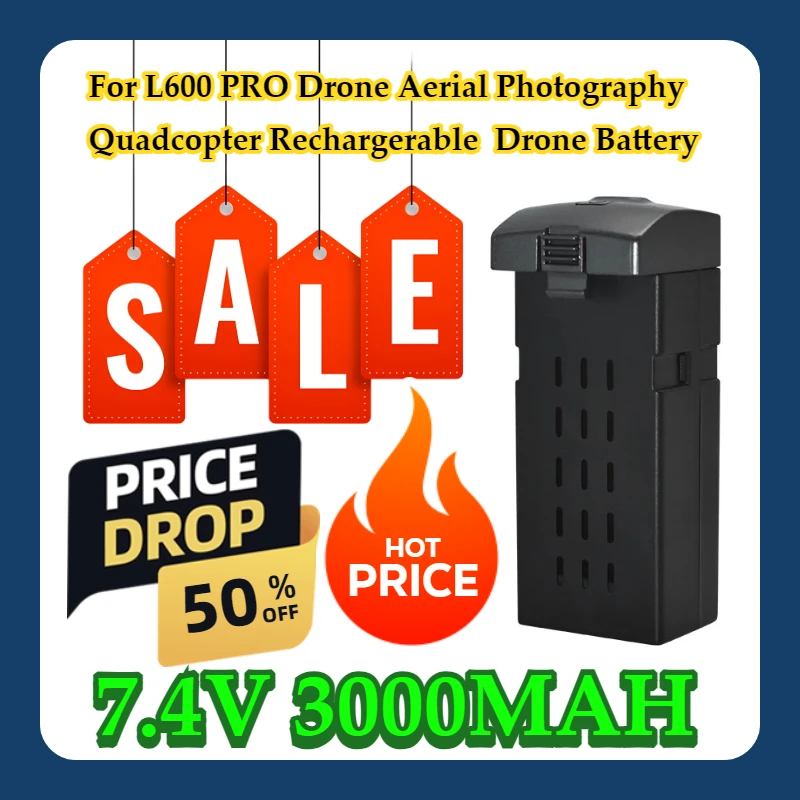 

For L600 PRO Drone Aerial Photography Quadcopter Rechargerable Battery 7.4V 3000MAH Drone Battery